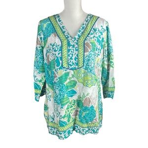 Brooks Brothers 3/4 sleeve cotton tunic women’s size large